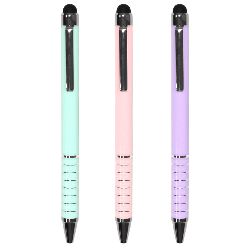 Balpen Stylus Pastel set van 6 stuks
