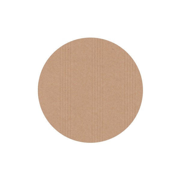 Blanco Rond Etiket 25 mm Bruinkraft