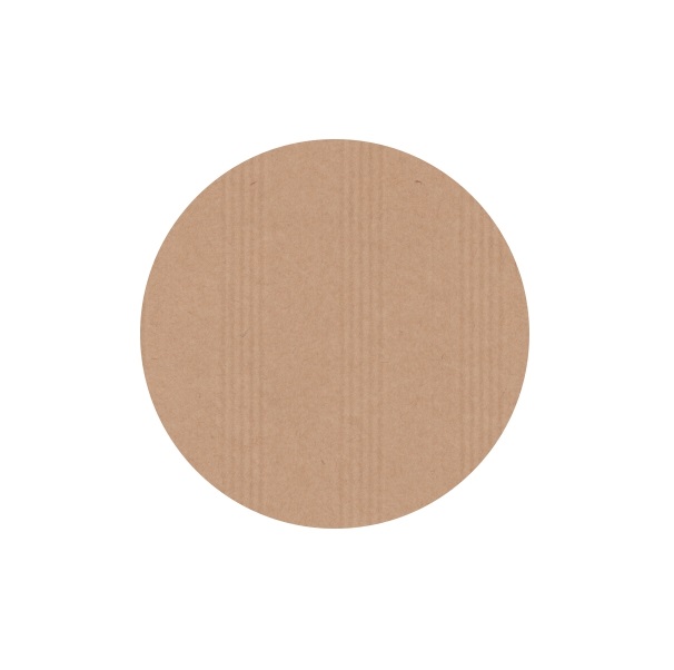 Blanco Rond Etiket 25 mm Bruinkraft