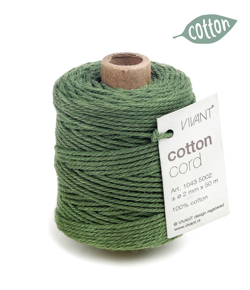 Cotton Touw Donkergroen