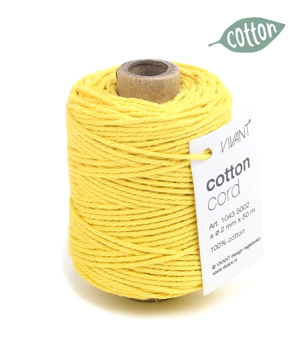 Cotton Touw Geel