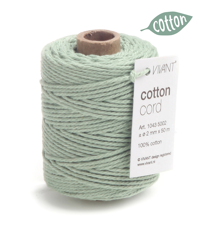 Cotton Touw Licht Olijf