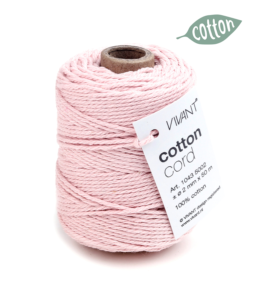 Cotton Touw Lichtroze