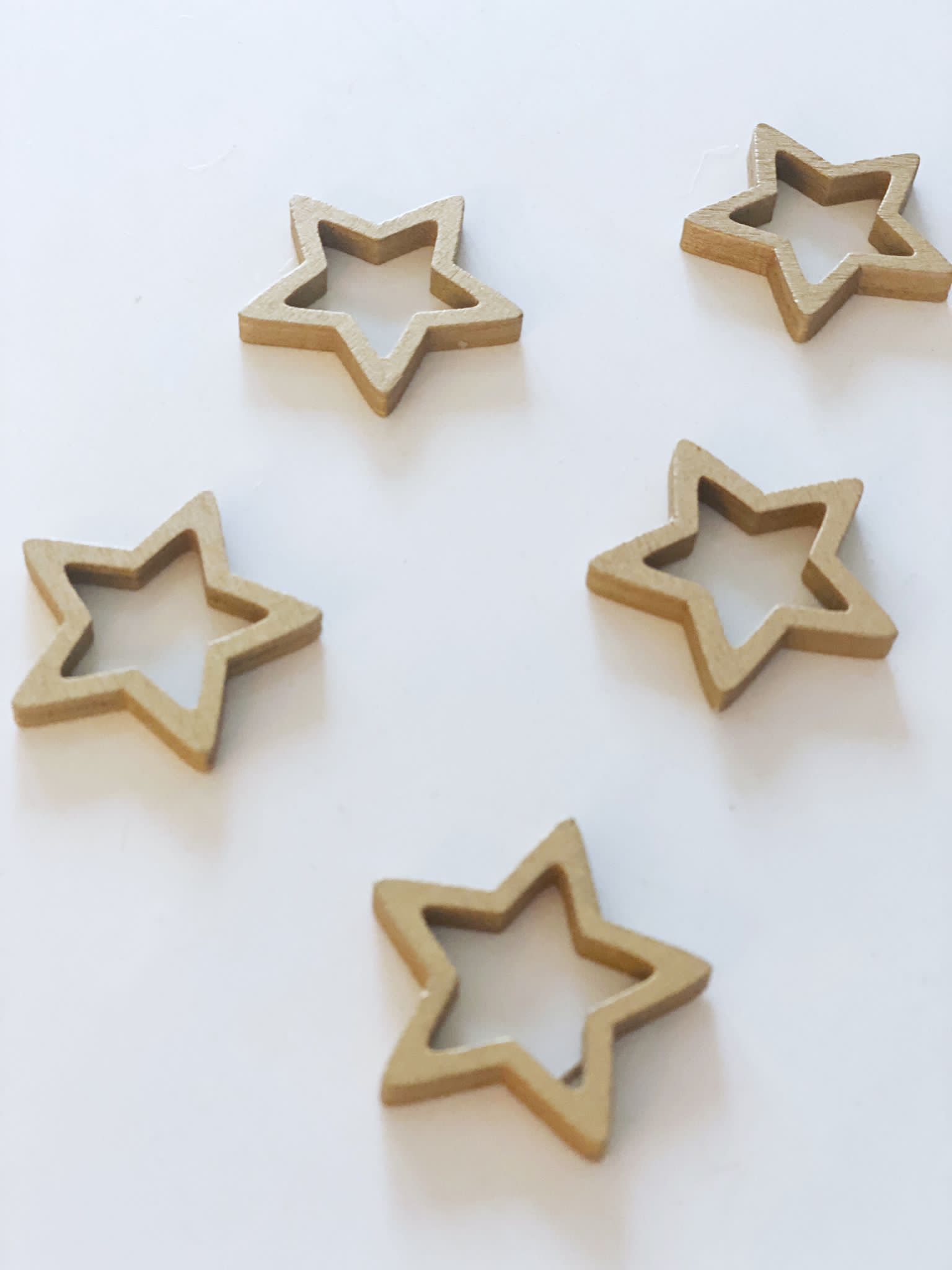 Deco Ster Hout Goud