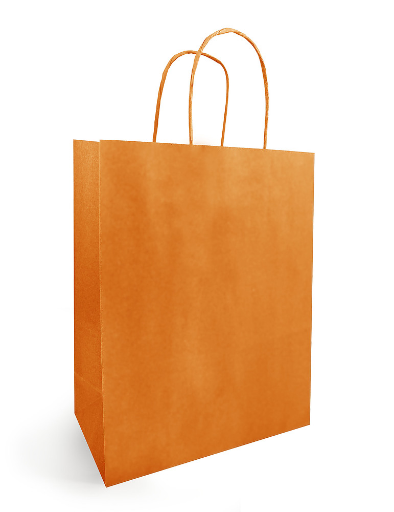 Papieren Draagtas Medium Oranje