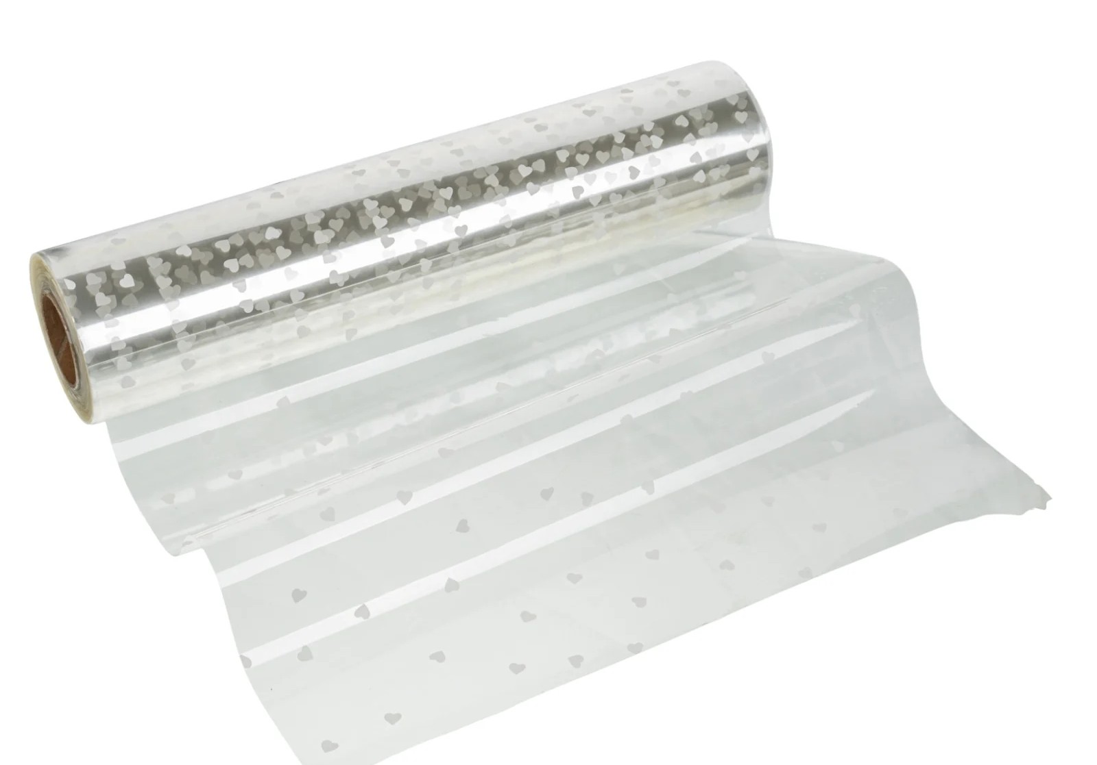 Folie met Hartjes Wit 50cm