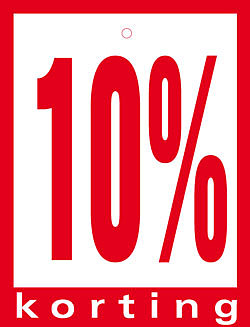 Hangkaart 10% Korting