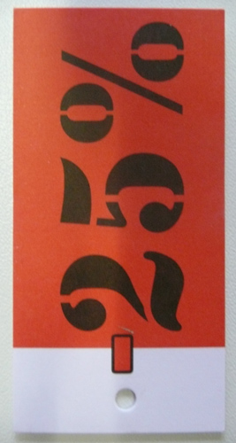 Hangkaart -25%