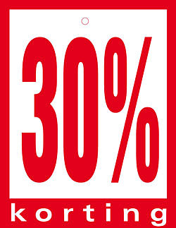 Hangkaart 30% Korting