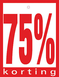 75 korting kleding deals