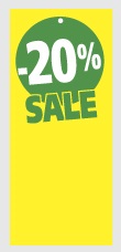 Kledingkaartjes Sale -20%