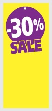 Kledingkaartjes Sale -30%