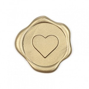 Heart  Wax Seal Gold