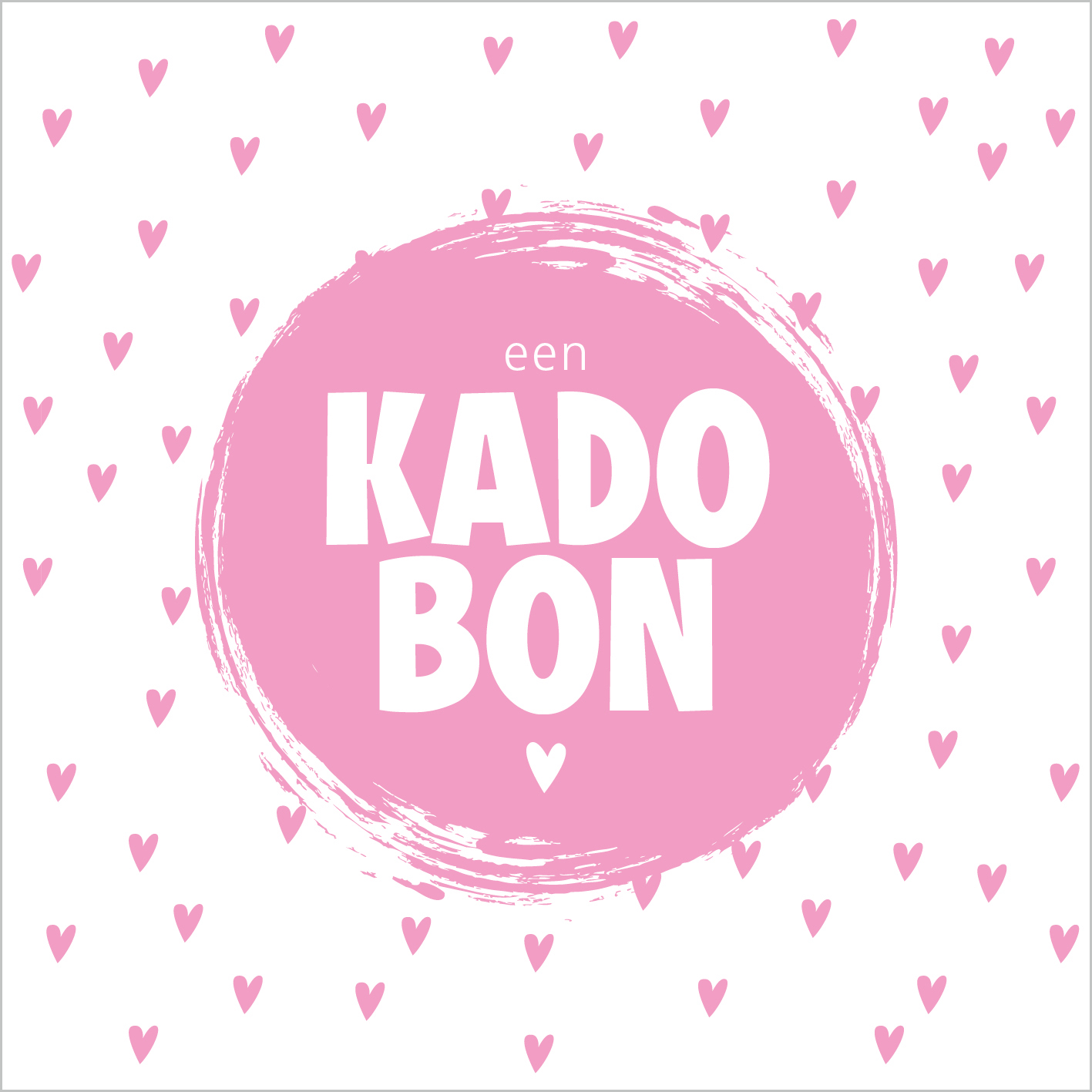 Kadobon Little Hearts Pink