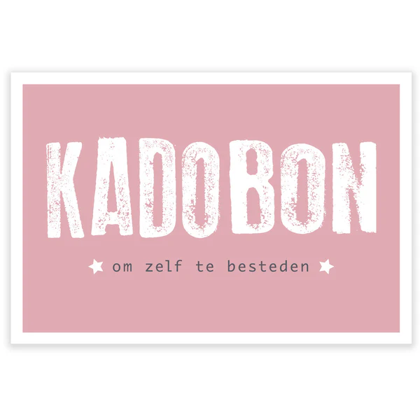 Kadobonkaart Pink