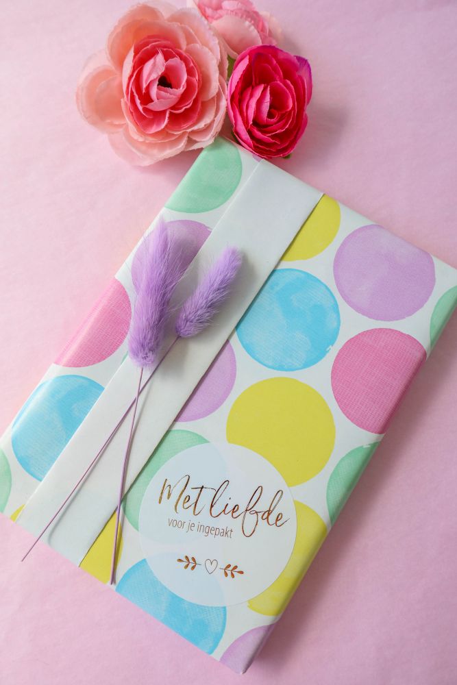 Kadopapier Big Dots Pastel