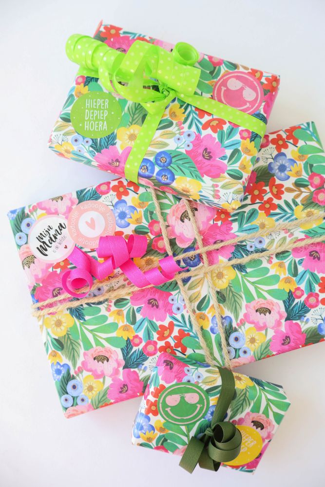 Kadopapier Bright Flowers