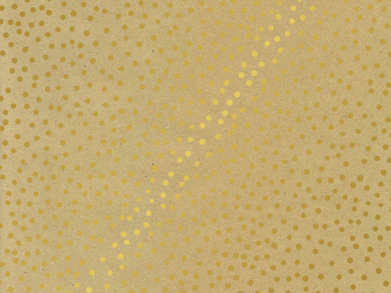 Kadopapier Confetti Dots Gold