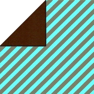 Kadopapier Stripe Blue/Gold