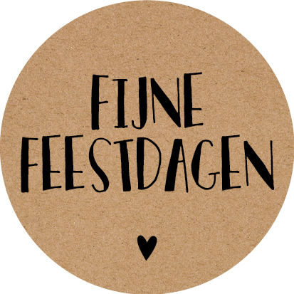 Kadosticker Fijne Feestdagen