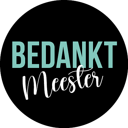 Kadosticker Bedankt Meester