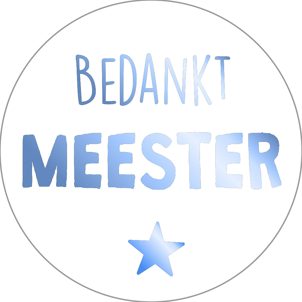 Kadosticker Bedankt Meester