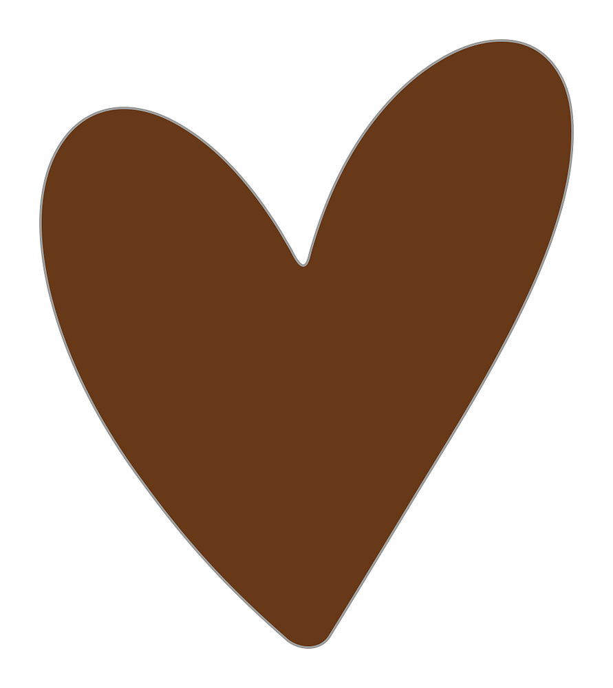 Kadosticker Big Heart Choco