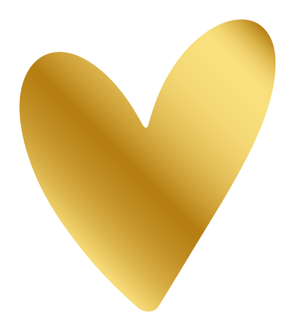 Kadosticker Big Heart Gold