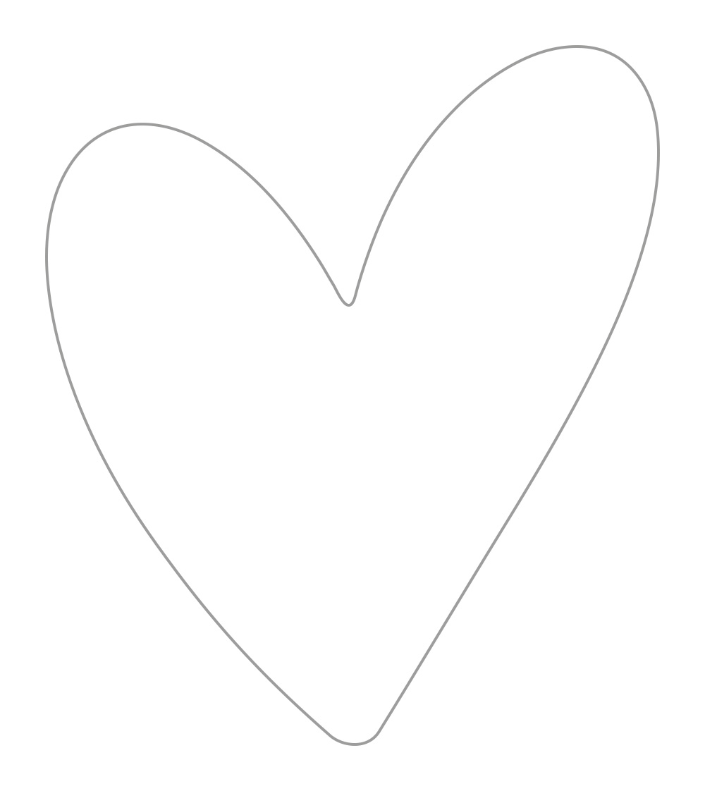 Kadosticker Big Heart White