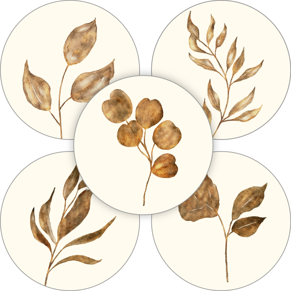 Kadosticker Blad Naturel Assorti