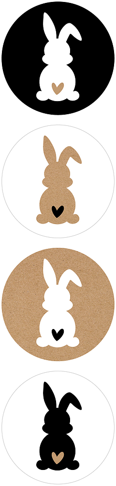 Kadosticker Bunny Heart