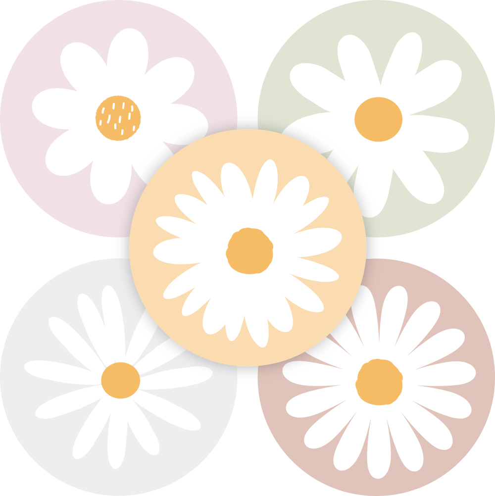 Kadosticker Daisy Assorti