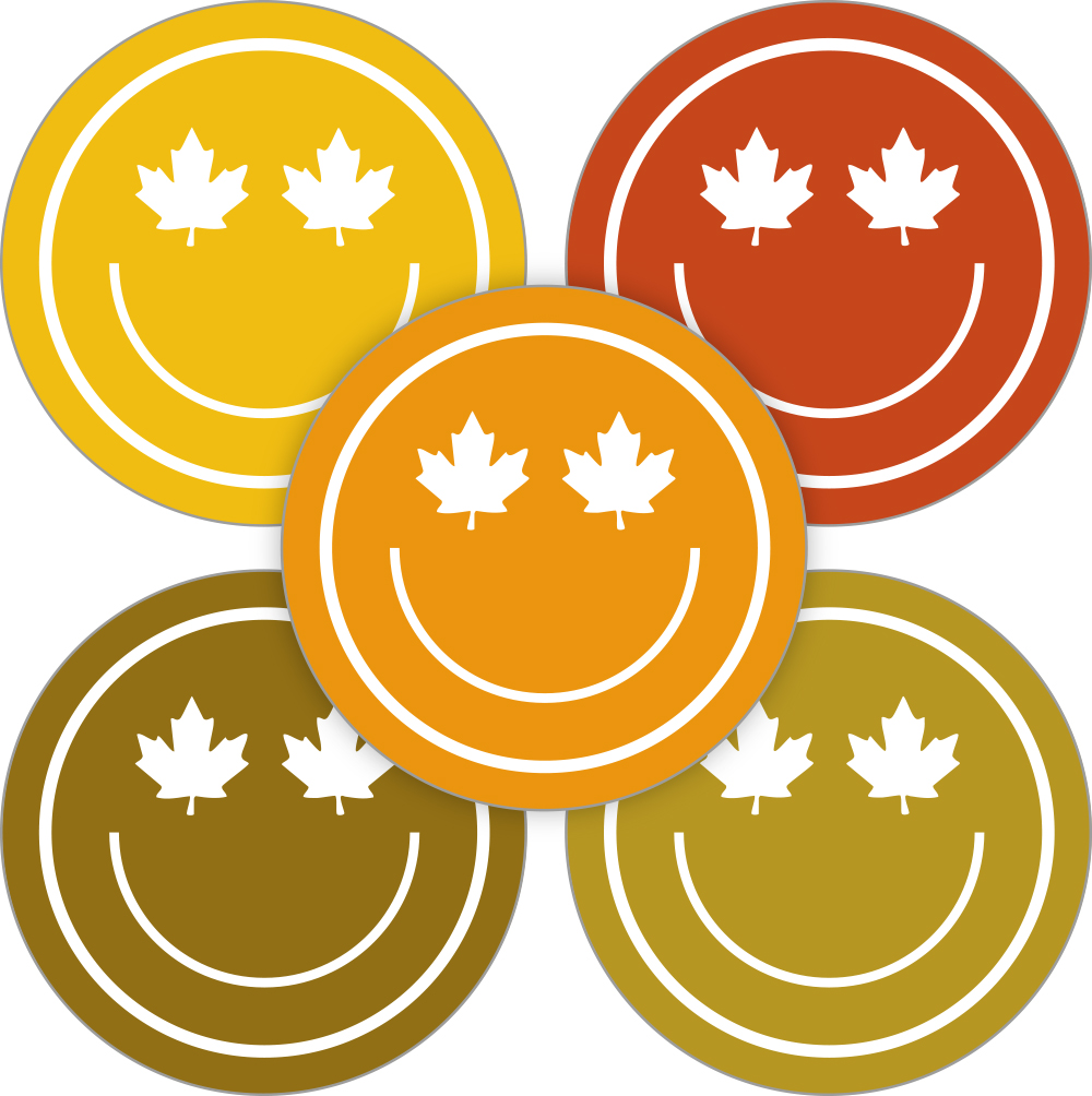 Kadosticker Fall Smileys Assorti