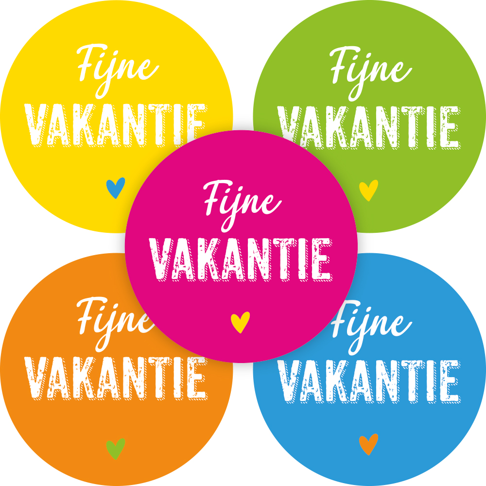 Kadosticker Fijne Vakantie Assorti