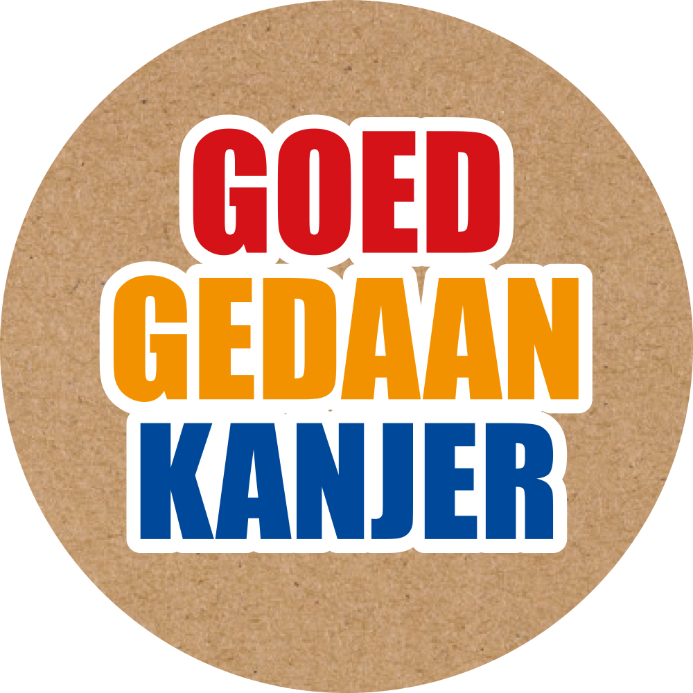 Kadosticker Goed Gedaan Kanjer