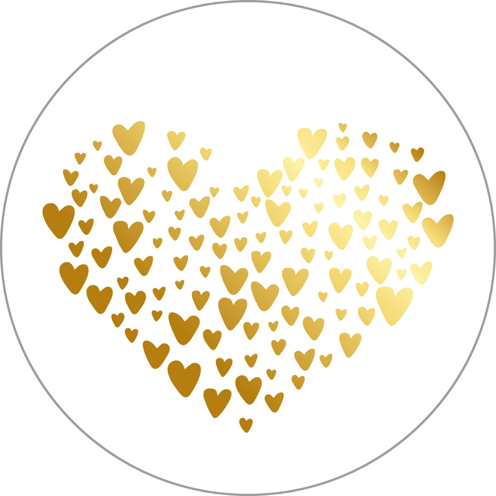 Kadosticker Golden Hearts