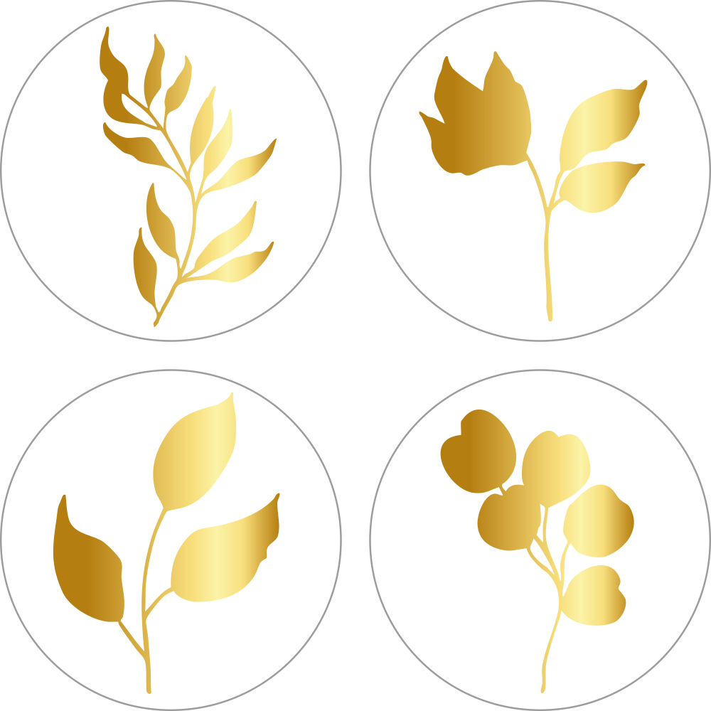 Kadosticker Goudfolie Assorti Golden Leaves