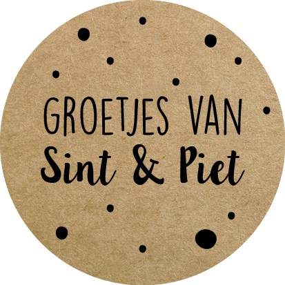 Kadosticker Groetjes van Sint & Piet