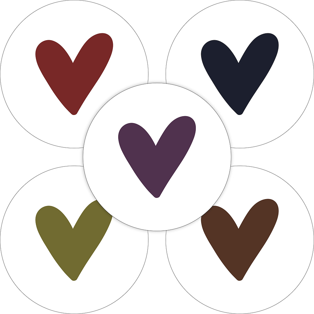 Kadosticker Hearts Fall26 Assorti
