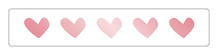 Kadosticker Hearts Rosegold