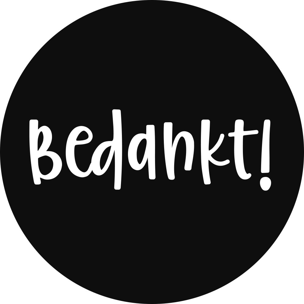 Kadosticker Bedankt!