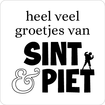 Kadosticker Heel veel Groetjes van Sint