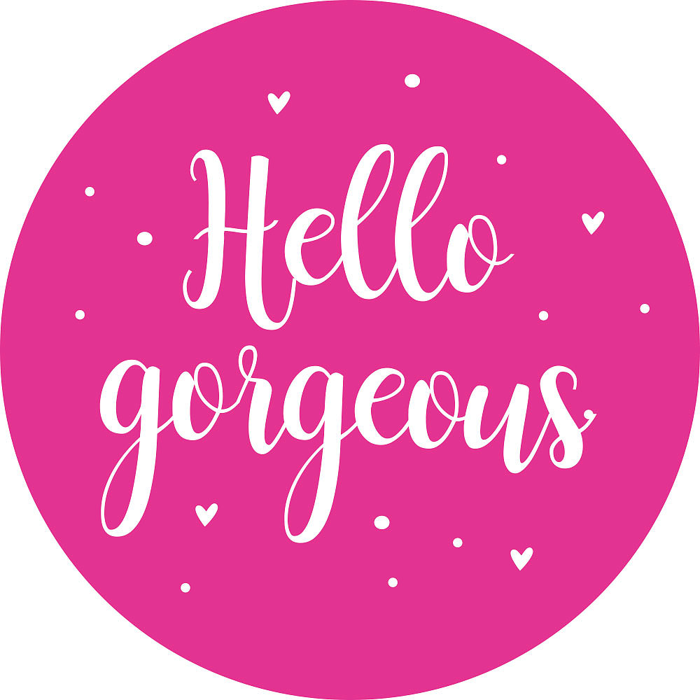 Kadosticker Hello Gorgeous Neon Roze