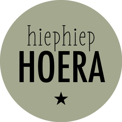 Kadosticker Hiep Hiep Hoera Army Green