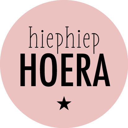 Kadosticker Hiep Hiep Hoera Ballerina Pink