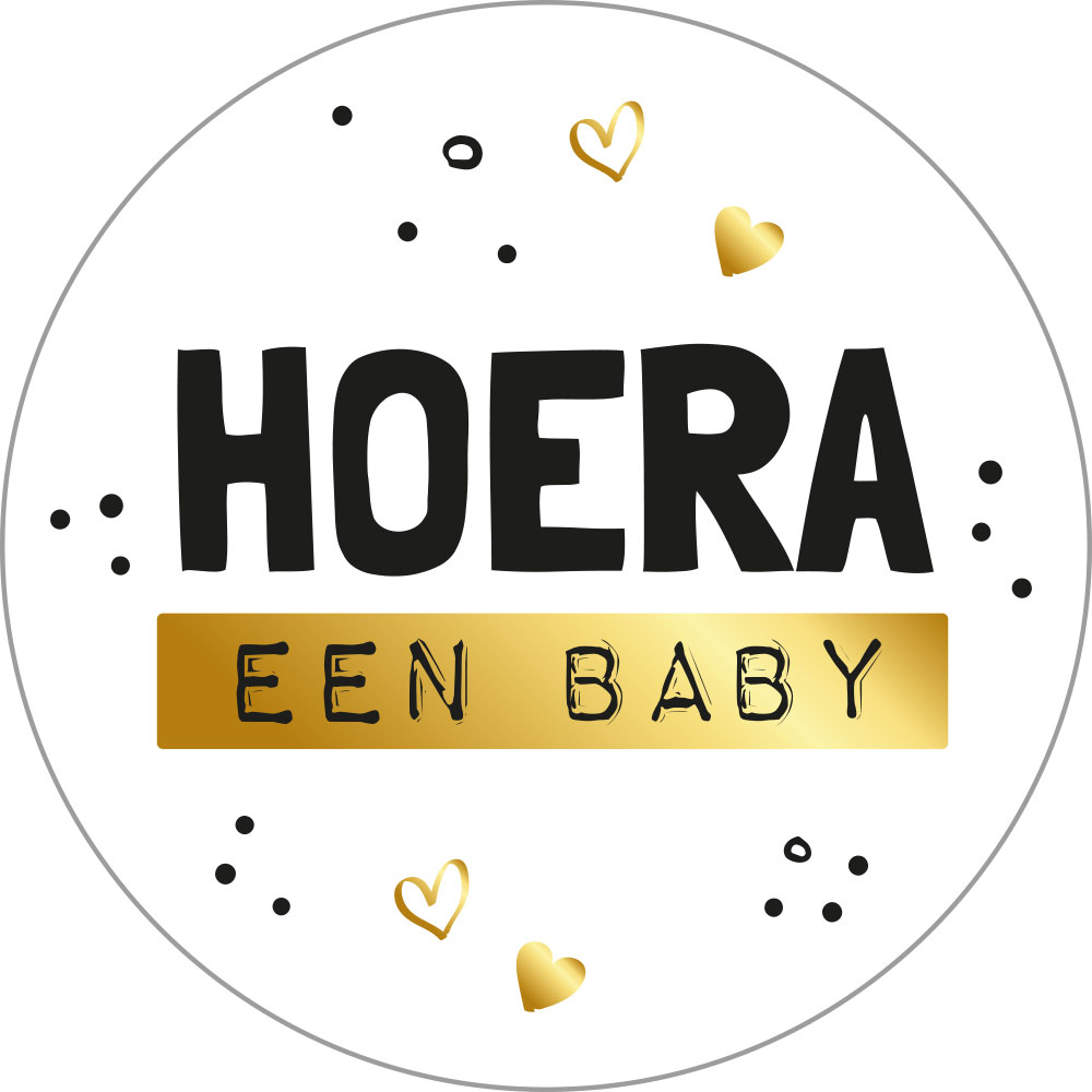 Kadosticker Hoera een Baby