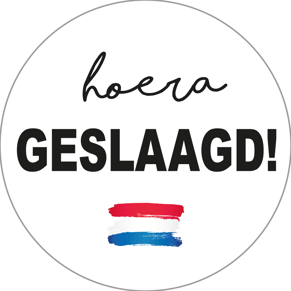 Kadosticker Hoera Geslaagd!