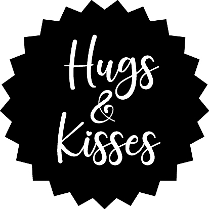 Kadosticker Hugs & Kisses Black
