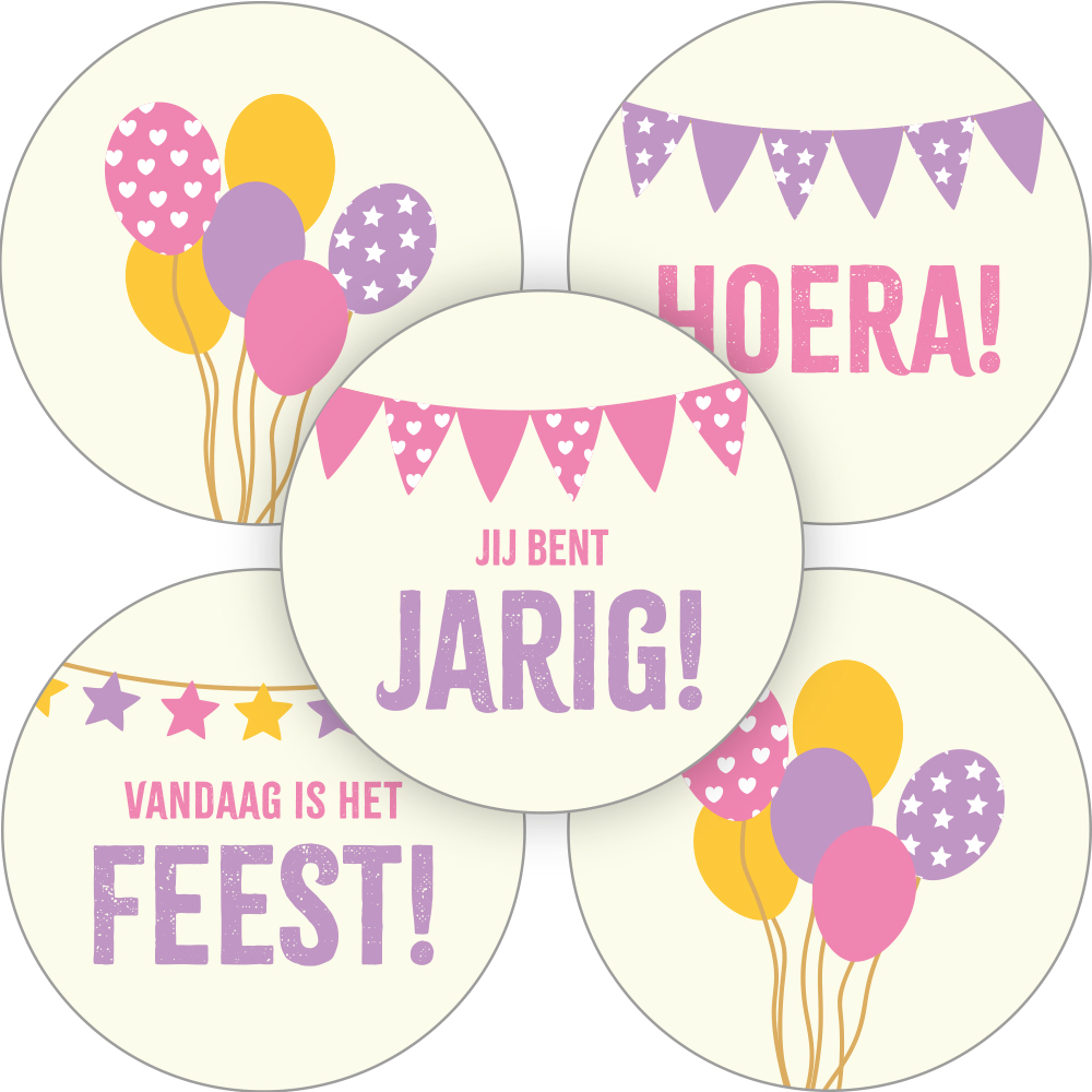 Kadosticker Jarig Assorti