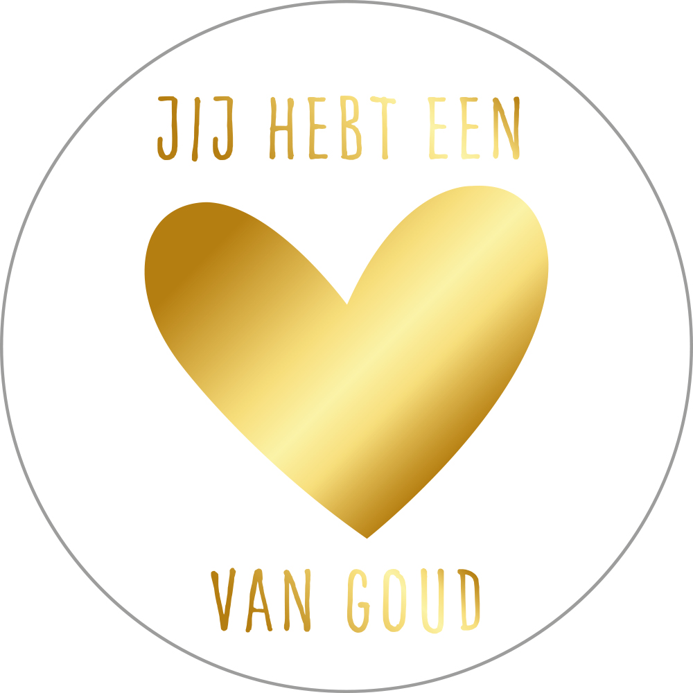 Kadosticker Jij hebt een Hart van Goud
